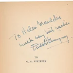 Ernest Hemingway Signed Books